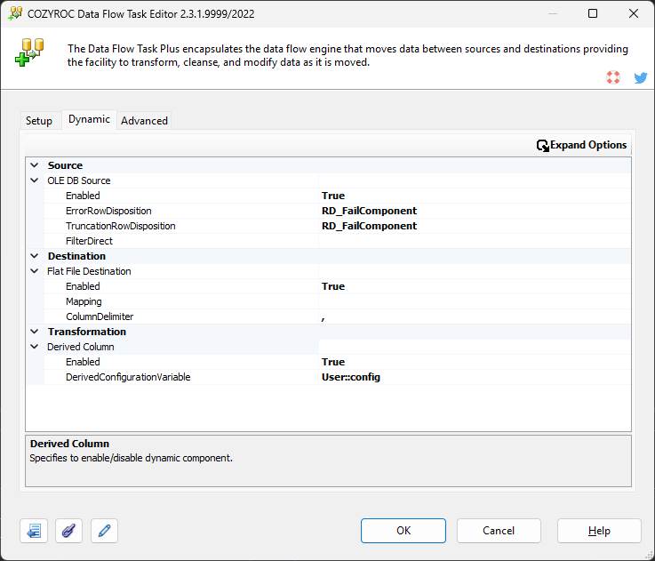 Dynamic Data Flow Configuration